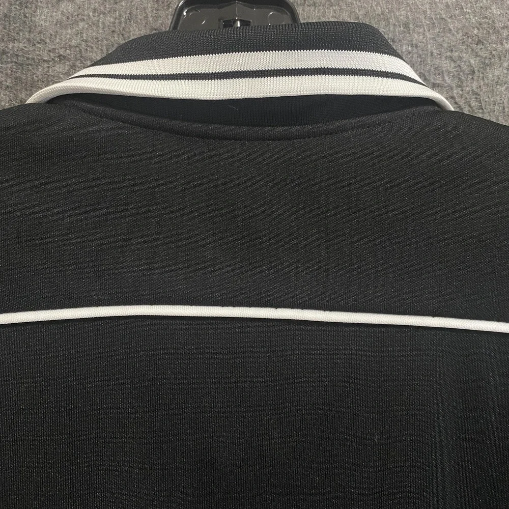 Starter Track Jacket Mens XL Black Vintage Y2K Full Zip Athletic‎ Retro Stripe